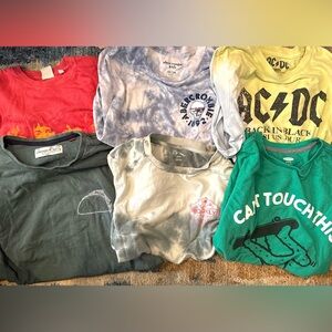 Bundle of 6 boys designer graphic Tshirts size 12/14 - No Returns